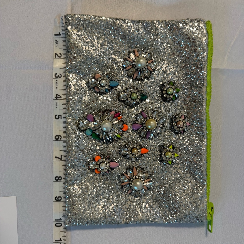 Silver Embellished Clutch